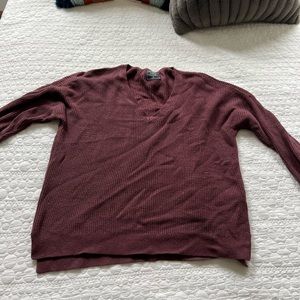Ribbed Abercrombie V Neck Sweater